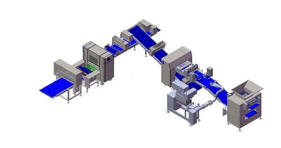 ZKS650 Bloque de masa de pastelería laminador con Bloque de masa congelada con 27 capas dentro de la masa