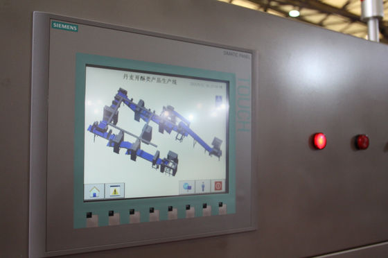 comprar Vídeo de la máquina del laminador de la pasta del PLC de Siemens disponible para diverso producto de pasteles de las formas Fabricación en línea