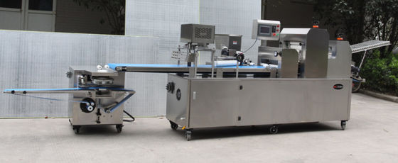 comprar Cadena de producción tres veces rodante del pan máquina de la toma panorámica disponible para los pasteles Fabricación en línea