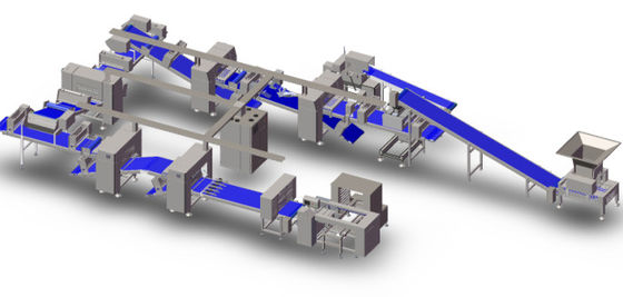comprar Máquina industrial del fabricante de pan, equipo de la fabricación de pan con la solución de alimentación Fabricación en línea