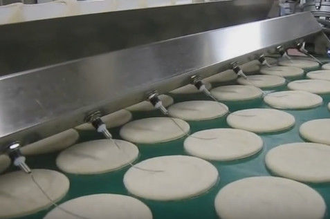 comprar La máquina automática de la pizza limpia fácil, 3000 kilogramos /Hr hizo salir el equipo comercial de la pizza Fabricación en línea