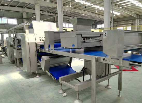comprar Z forma la anchura modificada para requisitos particulares máquina puesta de la correa de la laminación de los pasteles para los pasteles daneses Fabricación en línea
