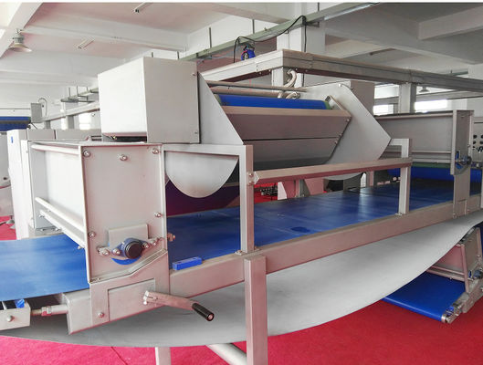comprar Cadena de producción del cruasán del panel de Siemens máquina automática de la galleta para la fábrica de la panadería online manufacture
