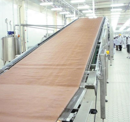 comprar Torta del rollo suizo del chocolate que hace la máquina con el depositante para diversos rellenos Fabricación en línea