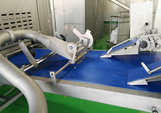 comprar Cadena de producción industrial de la pasta de hojaldre con la bomba de alimentación auto de la grasa/de la mantequilla Fabricación en línea