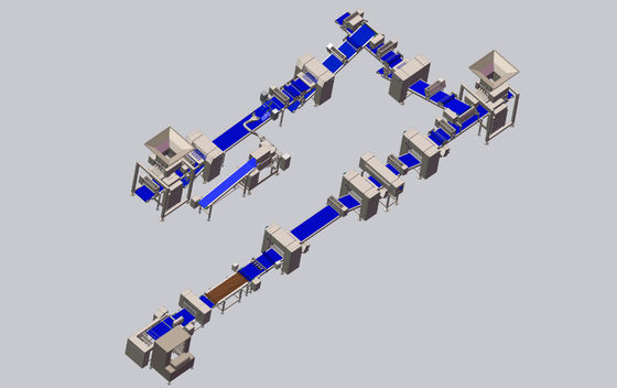 comprar La pasta de hojaldre del CE que hace la máquina con desprendible flexible compone la tabla Fabricación en línea