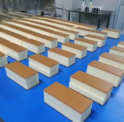 comprar Aireación completa de la torta de gasa de Autonatic para la producción industrial de la torta con Grouter y el horno de túnel Fabricación en línea