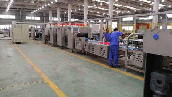 comprar Pizza automática industrial del laminador de la pasta del PLC de Siemens que hace la máquina con laminar Fabricación en línea
