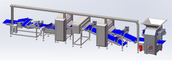 comprar Máquina flexible del laminador de la pasta de pasteles con la estructura modular de Multirollers Fabricación en línea